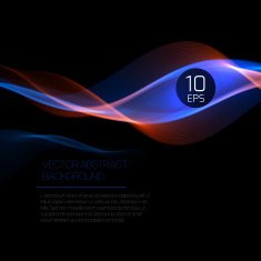 Wave smoke background Vector illustration N7