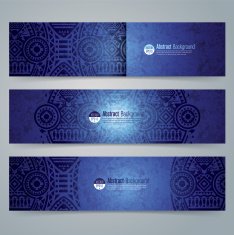 Collection banner design African art background vector illustration N3