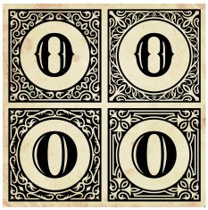 Old Paper with Decorative Letter O N2