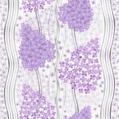 Seamless pattern with lilac flowers Vector illustration N2