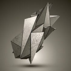 Asymmetric peak technology metallic object complicated