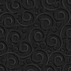 seamless black floral wallpaper pattern