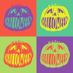 Happy Halloween Poster card background or invitation for Halloween