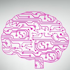 Circuit board computer brain Vector illustration N50