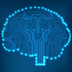 Circuit board computer brain Vector illustration N51