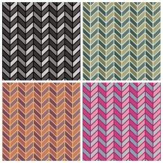 Herringbone Pattern in Four Colorways N2