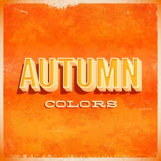 Autumn typographic grunge poster