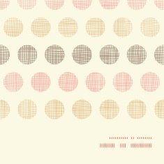 Vintage textile polka dots horizontal frame seamless pattern background N2