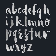 watercolor alphabet N7