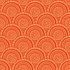 red and orange round patterns N2