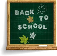School Blackboard with expression 'Back to School' N2