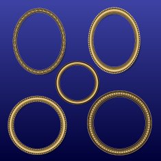 frames for photos and pictures of golden color