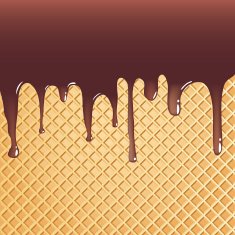 chocolate on wafer