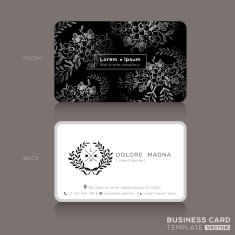 Floral Vintage Business cards Design N2