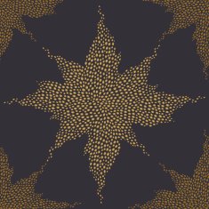 Seamless pattern with a shining star