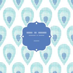 Abstract textile peacock feathers frame seamless pattern backgorund N2