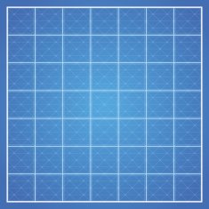 Vector checked blueprint background with white border