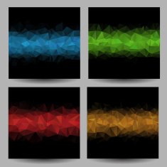 Backgrounds with abstract triangles N26