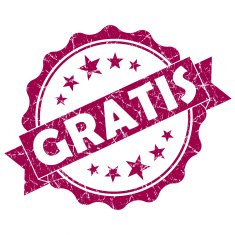 gratis round pink seal
