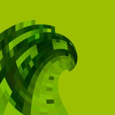 abstract green check shape background