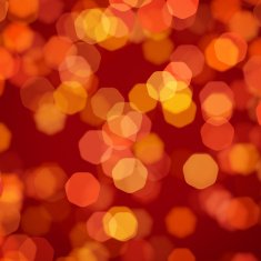 blurred dots on red background