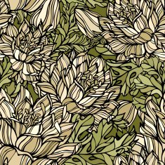 Seamless flower pattern Vector illustration N6