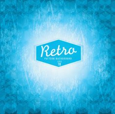 Light blue Textured and colorful retro triangle background