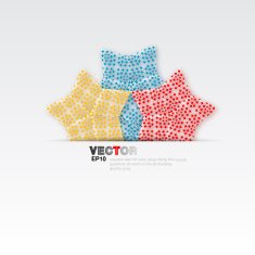 vector of color star pattern background N2