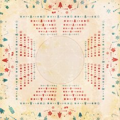 Semi-seamless Seasonal wrapping paper N6