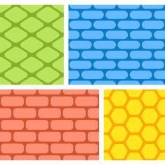 Four Different Seamless Pattern
