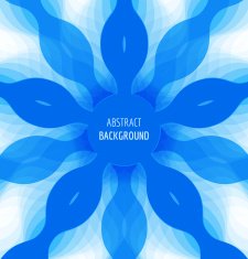 Abstract blue circle background with banner N2