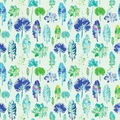 watercolor pattern of leaves seamless texture background N24