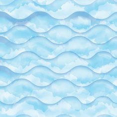 watercolor blue wave