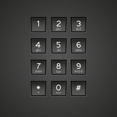 vector phone keypad background Eps10 N2