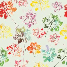 watercolor pattern of leaves seamless texture background N25