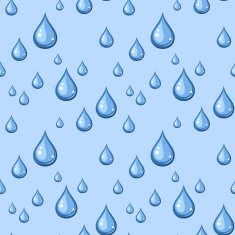 Seamless background with blue drops Vector illustration