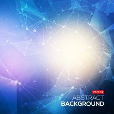 Abstract polygonal blue colorful low poly bright background