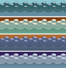 Wave seamless patterns N2