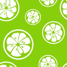 Abstract citrus fruit seamless pattern Vector