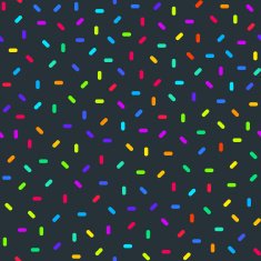 Bright Colorful Abstract Seamless Pattern with Confetti
