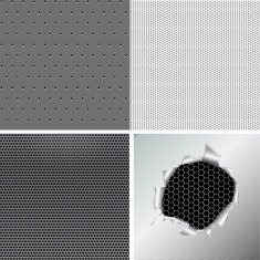 Set metallic background