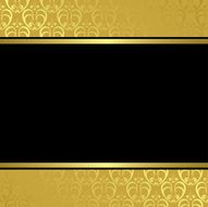 black center on golden background