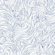 Abstract background with hand drawn waves on white background N2