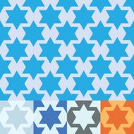Seamless vector Star of David design