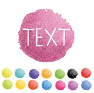 Set of watercolor vector backgrounds