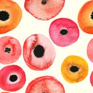 Watercolor pattern design N3
