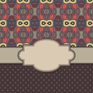 Vintage vector ethnic frame N8