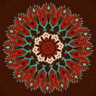 Round vintage pattern