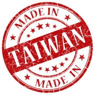 Made In Taiwan red stamp