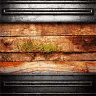 metal and wood background N511